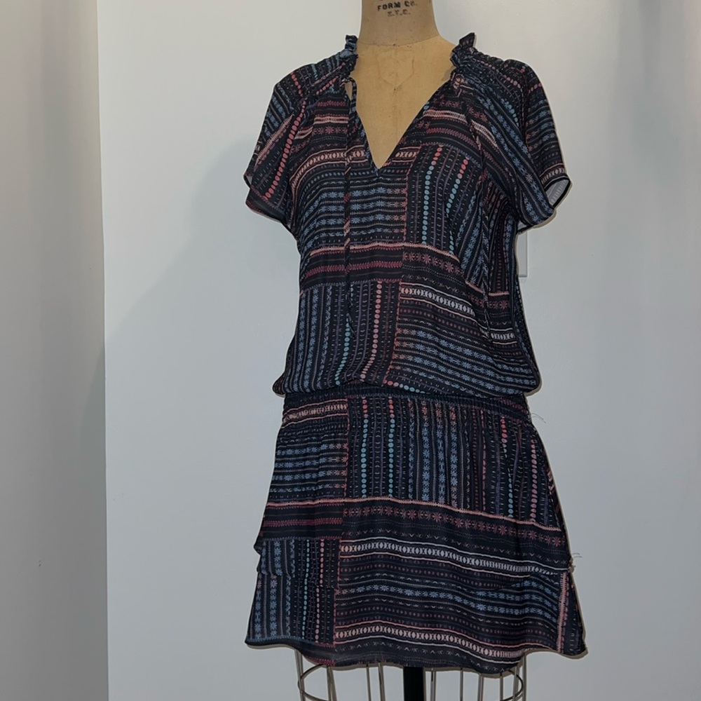 Parker Lightweight Print Dresss with waist S
